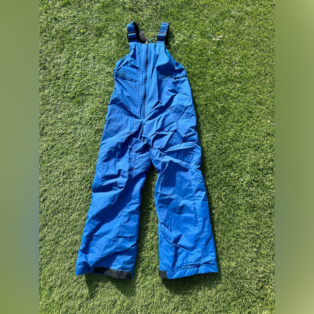 Perfect condition Columbia Snowslope II blue ski bib snowbib Youth size Medium